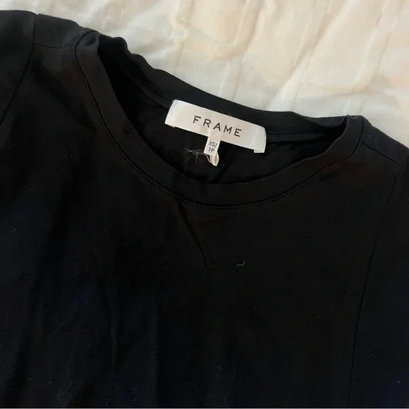 NWOT Frame Le Muscle Maxi Pima Cotton Black - Size XS - Picture 6 of 9